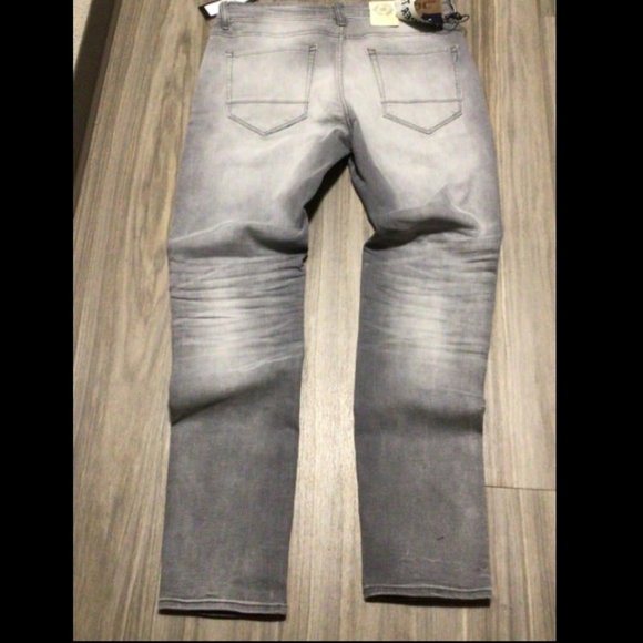 Jordan Craig Legacy Jeans Light Grey Mens 34W 32L NEW Hamilton Pure Denim - Picture 3 of 12